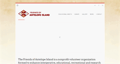 Desktop Screenshot of friendsofantelopeisland.com